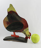 Folk Art Chicken Door Stop or Art Sculpture