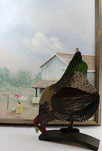 Folk Art Chicken Door Stop or Art Sculpture