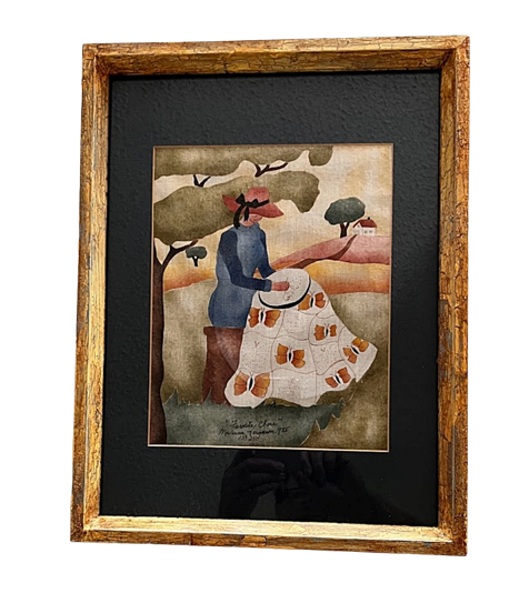 MADONNA FERGUSON  Hand Stenciled Fabric Art