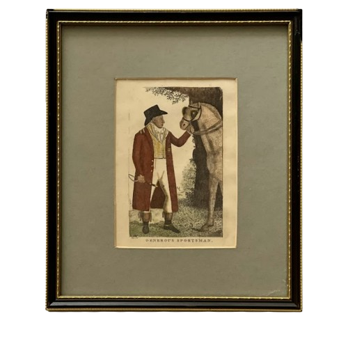 Antique Print by Scottish Artist JOHN KAY of Baron William Maule-Ramsay