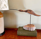 Carved Curlew on Stand by Alex Buderer