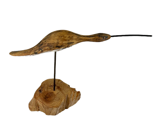 ALEX BUDERER Carved Long-Billed Curlew