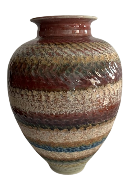 JOSEPH PANACCI Tall Studio Pottery Vase Canada 1995