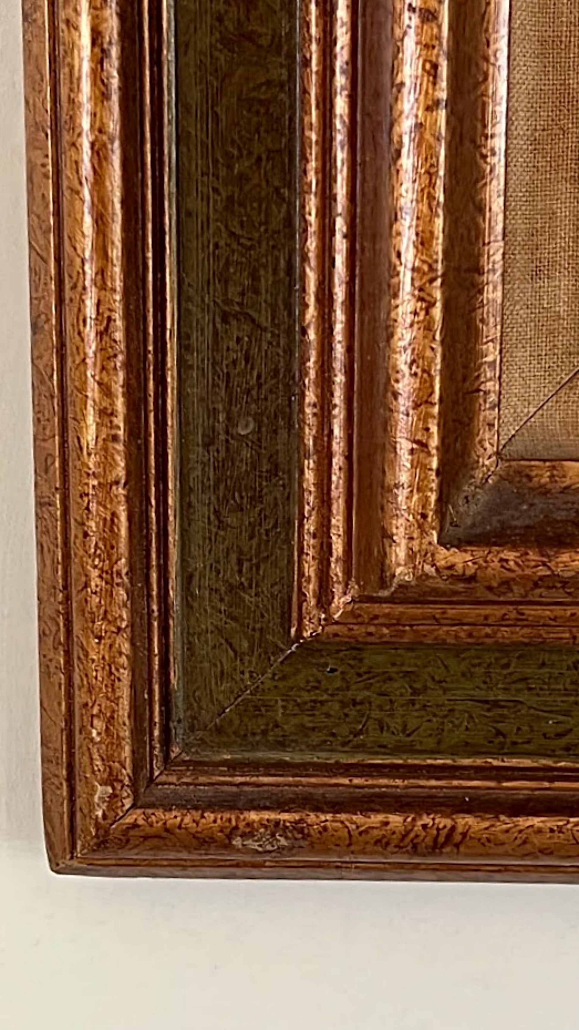 Vintage Framed Original Painting of Roses by W. T. Presley 1979 bottom of frame