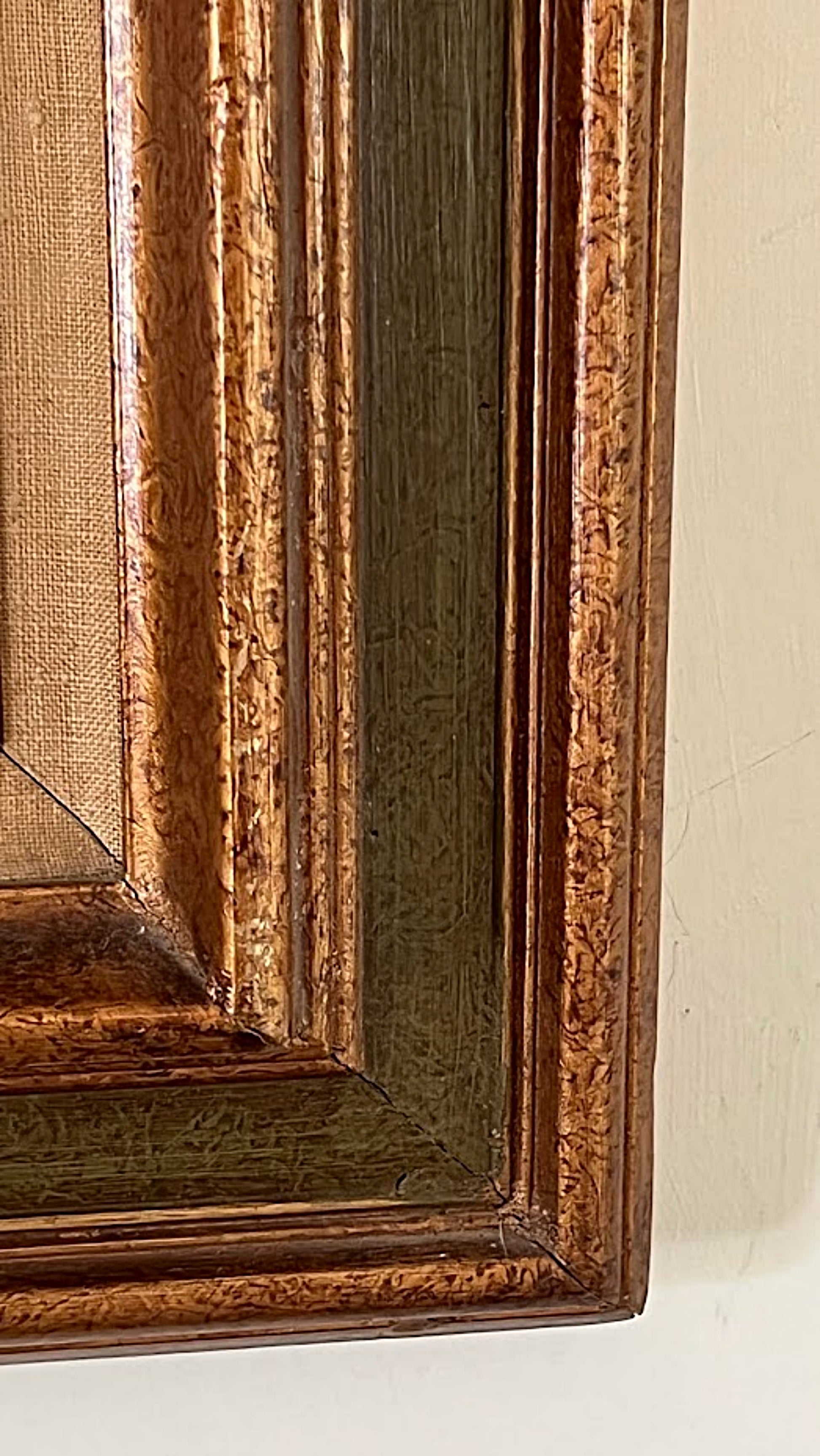 Vintage Framed Original Painting of Roses by W. T. Presley 1979 front right bottom frame