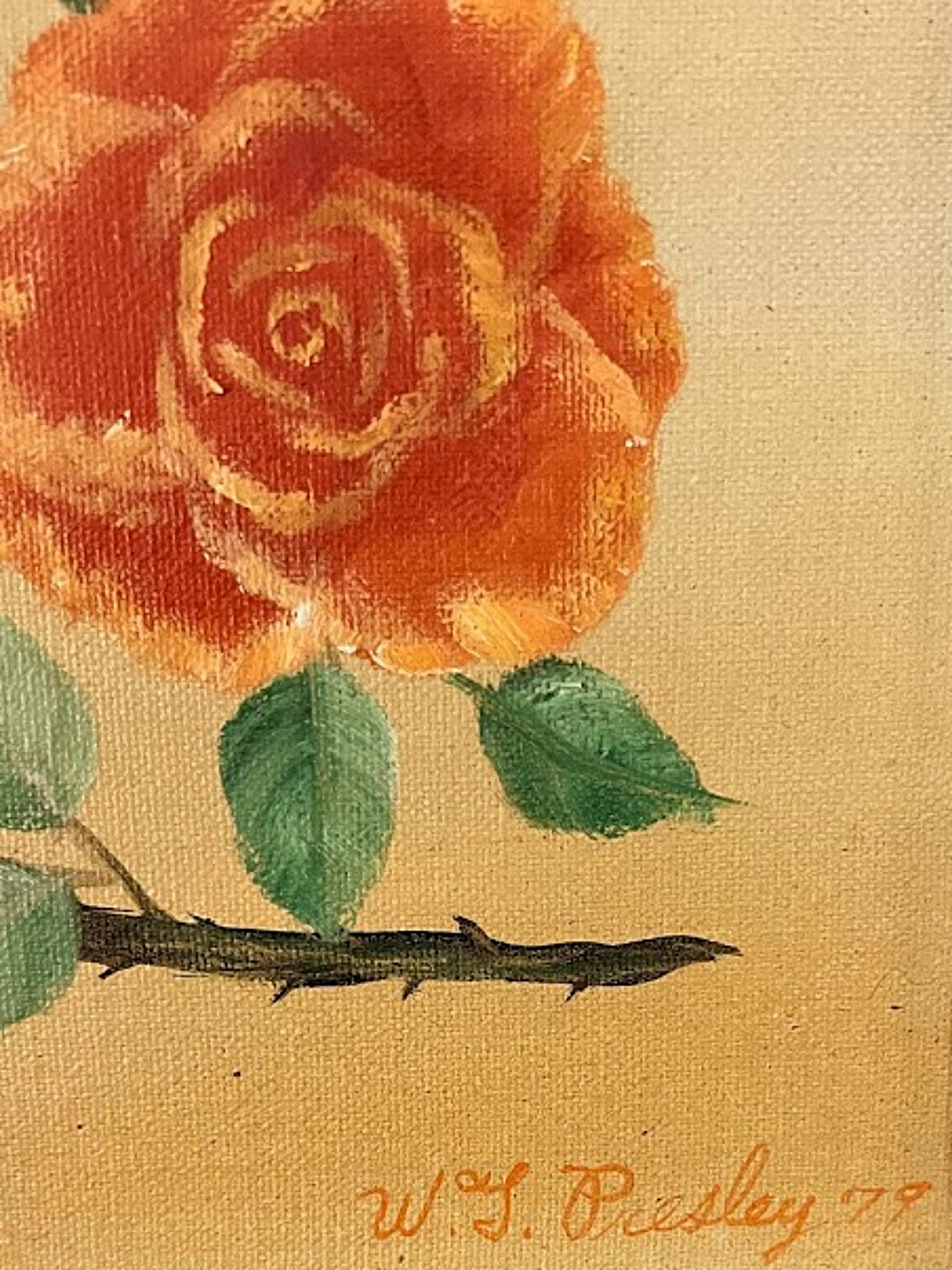 Roses Original Painting by W. T. Presley
