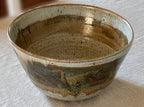 Studio Pottery Bowl Large Ombre Glazes Signed