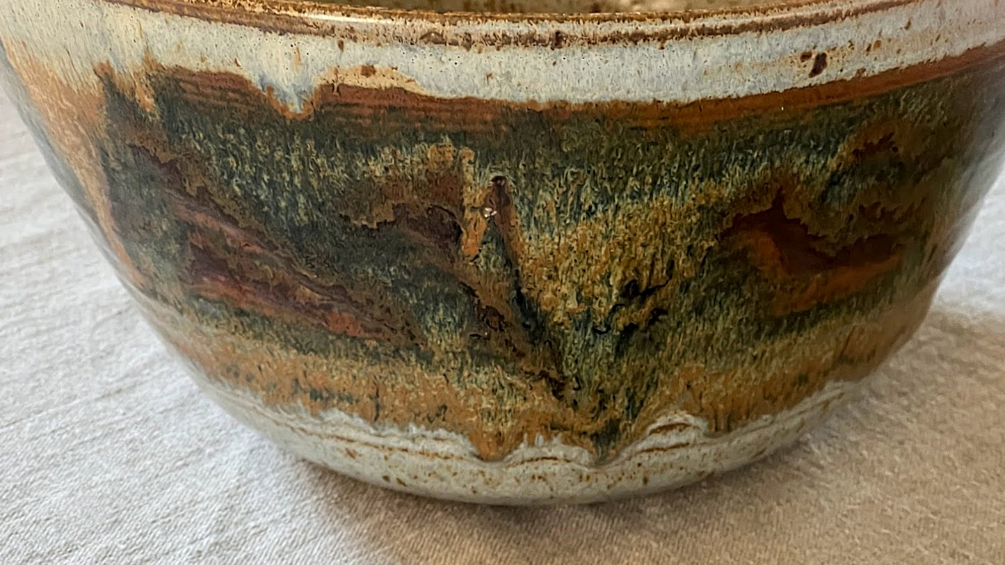 Vintage Large Studio Stoneware Bowl