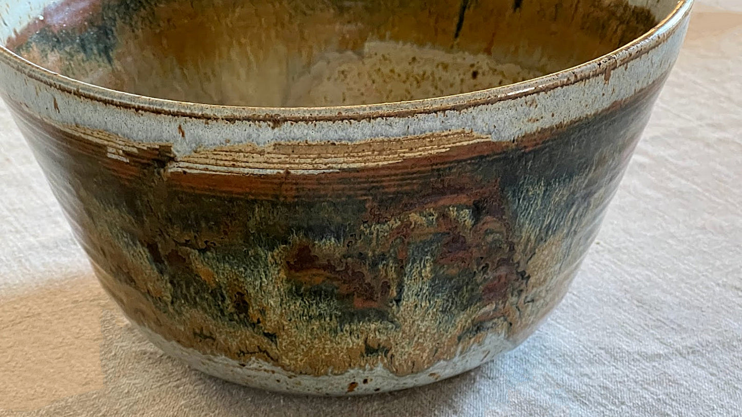 Vintage Large Studio Stoneware Bowl