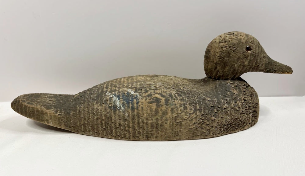 Vintage Wooden Working Decoy Mallard Hen 1940s