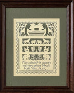 Noah's Ark Paper Cutting by Regina Walters