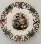 Antique French Sarreguemines Utzschneider & Cie Faience Plates Set 4