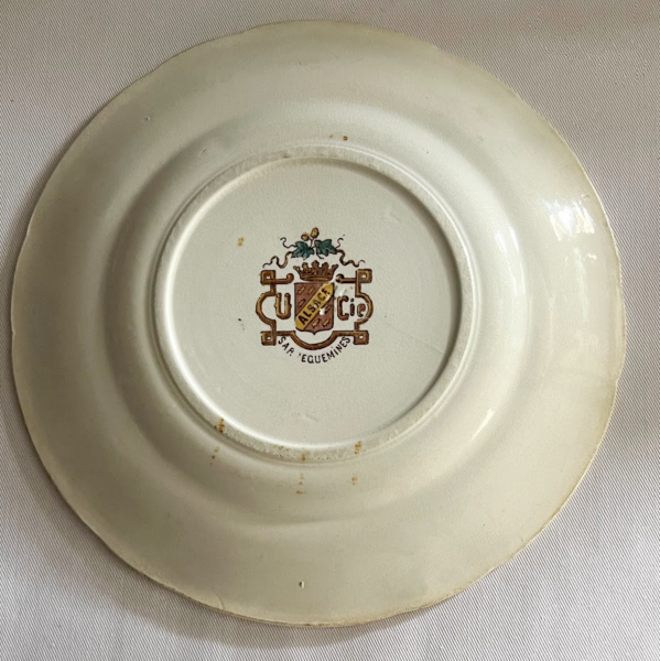 Antique French Sarreguemines Utzschneider & Cie Faience Plates Set 4