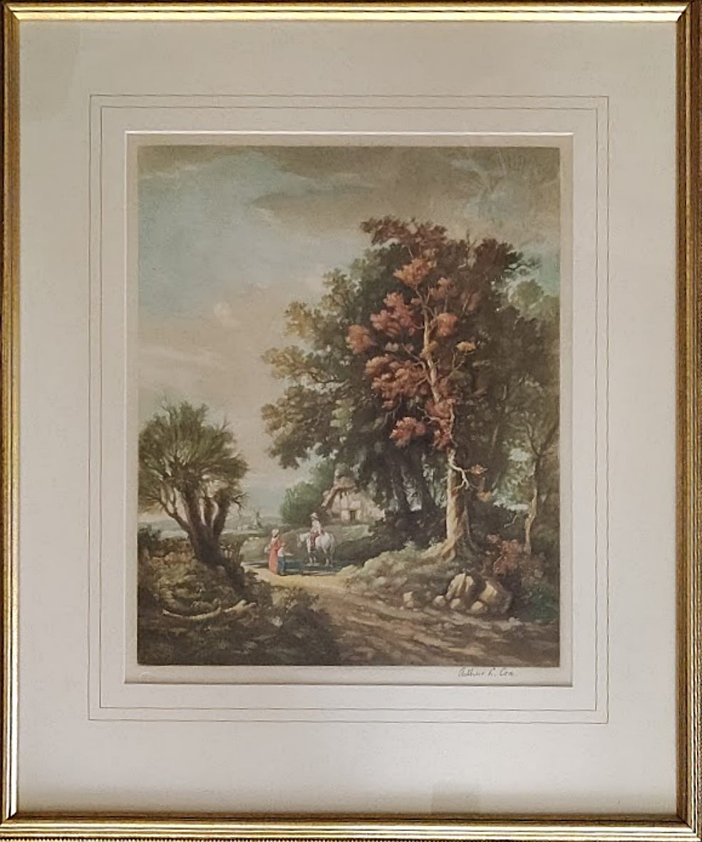 English Landscape Constable's Country Framed Mezzotint full art picture