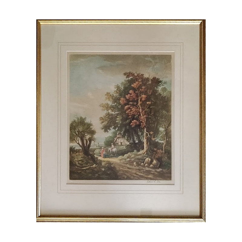 English Landscape Constable's Country Framed Mezzotint Main