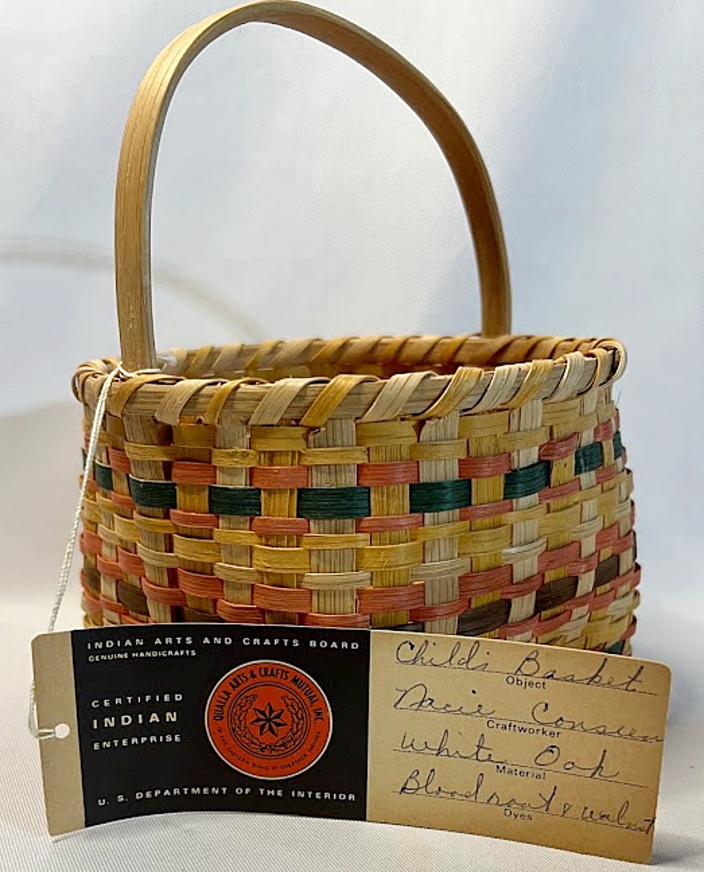Vintage CHEROKEE Child's Basket by Nancy Conseen