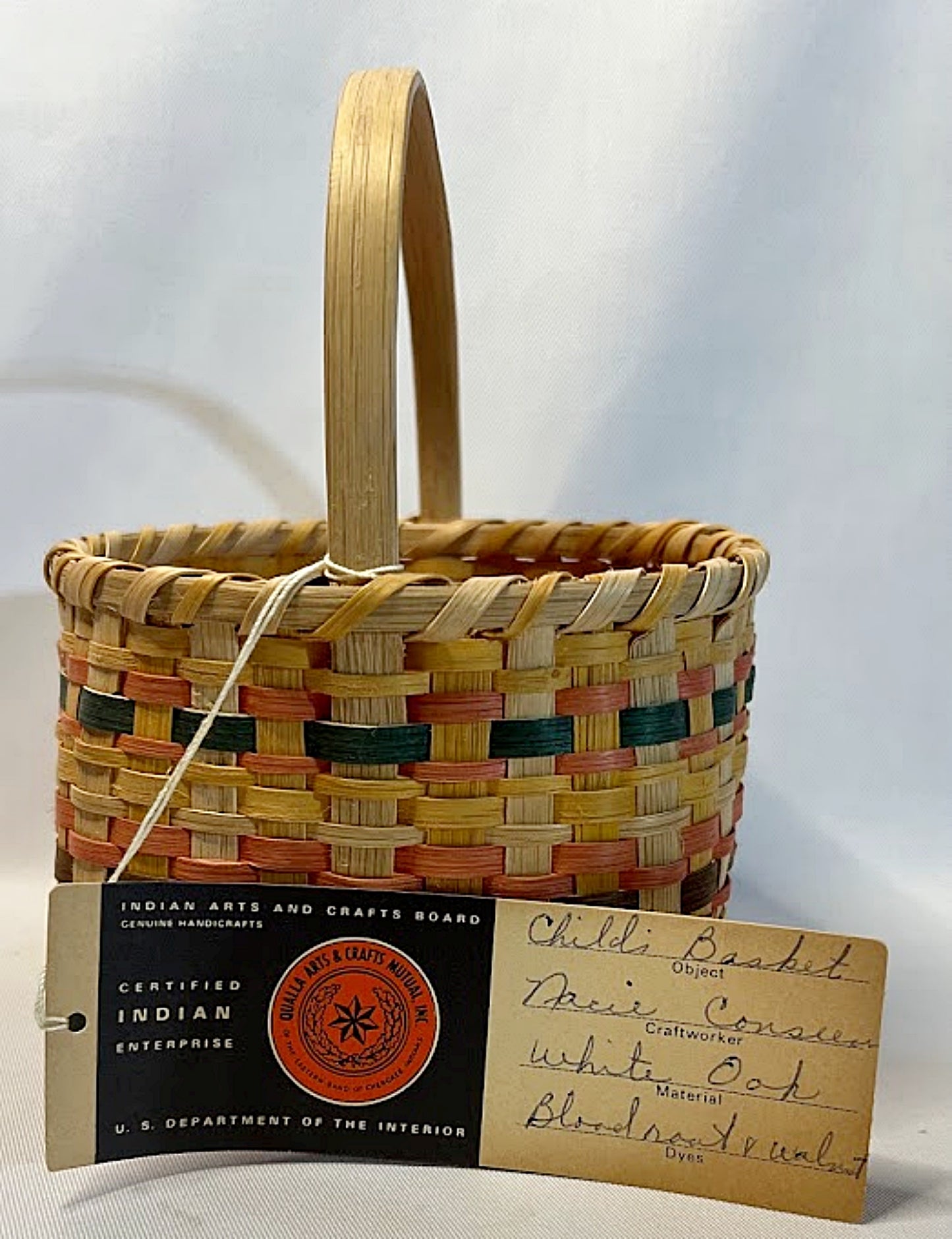 Vintage CHEROKEE Child's Basket by Nancy Conseen