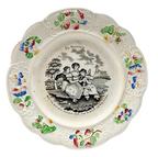 English Pottery Child's Plate Circa 1830