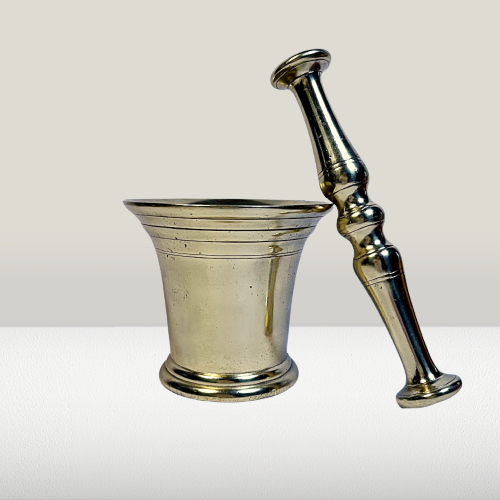 Brass Antique Mortar and Pestle
