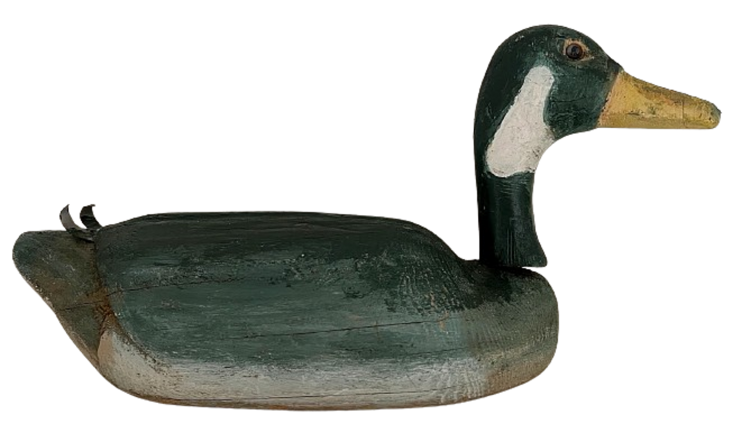 Folk Art Wooden Goose 22 Inches Long Hand Carved and Painted