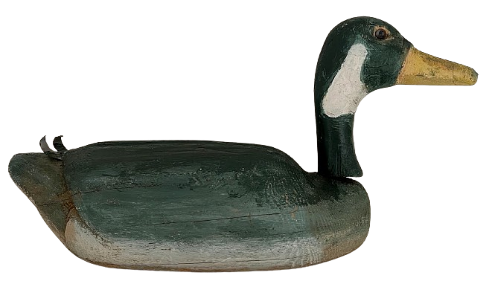 Folk Art Wooden Goose 22 Inches Long Hand Carved and Painted
