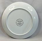 Christmas In Europe Alpine Countries Vintage Villeroy and Boch Plate Full back view with makers mark
