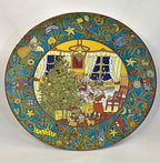 Christmas In Europe Alpine Countries Vintage Villeroy and Boch Plate Full Front Of Plate Children around Christmas Tree