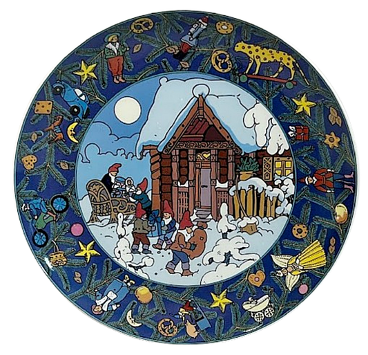 Vintage Villeroy and Boch Plate CHRISTMAS IN EUROPE Scandinavia
