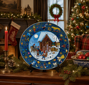 Christmas In Europe Scandinavia Vintage Villeroy and Boch Plate