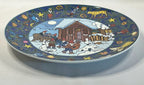 Christmas In Europe Scandinavia Vintage Villeroy and Boch Plate Laying Flat