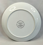 Christmas In Europe Scandinavia Vintage Villeroy and Boch Plate Full Back View with makers mark