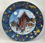 Christmas In Europe Scandinavia Vintage Villeroy and Boch Plate Full Front View