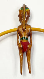 Folk Art Wood Balance Toy of a Native American