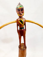 Folk Art Wood Balance Toy of a Native American