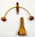 Folk Art Wood Balance Toy of a Native American