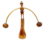 Folk Art Wood Balance Toy of a Native American