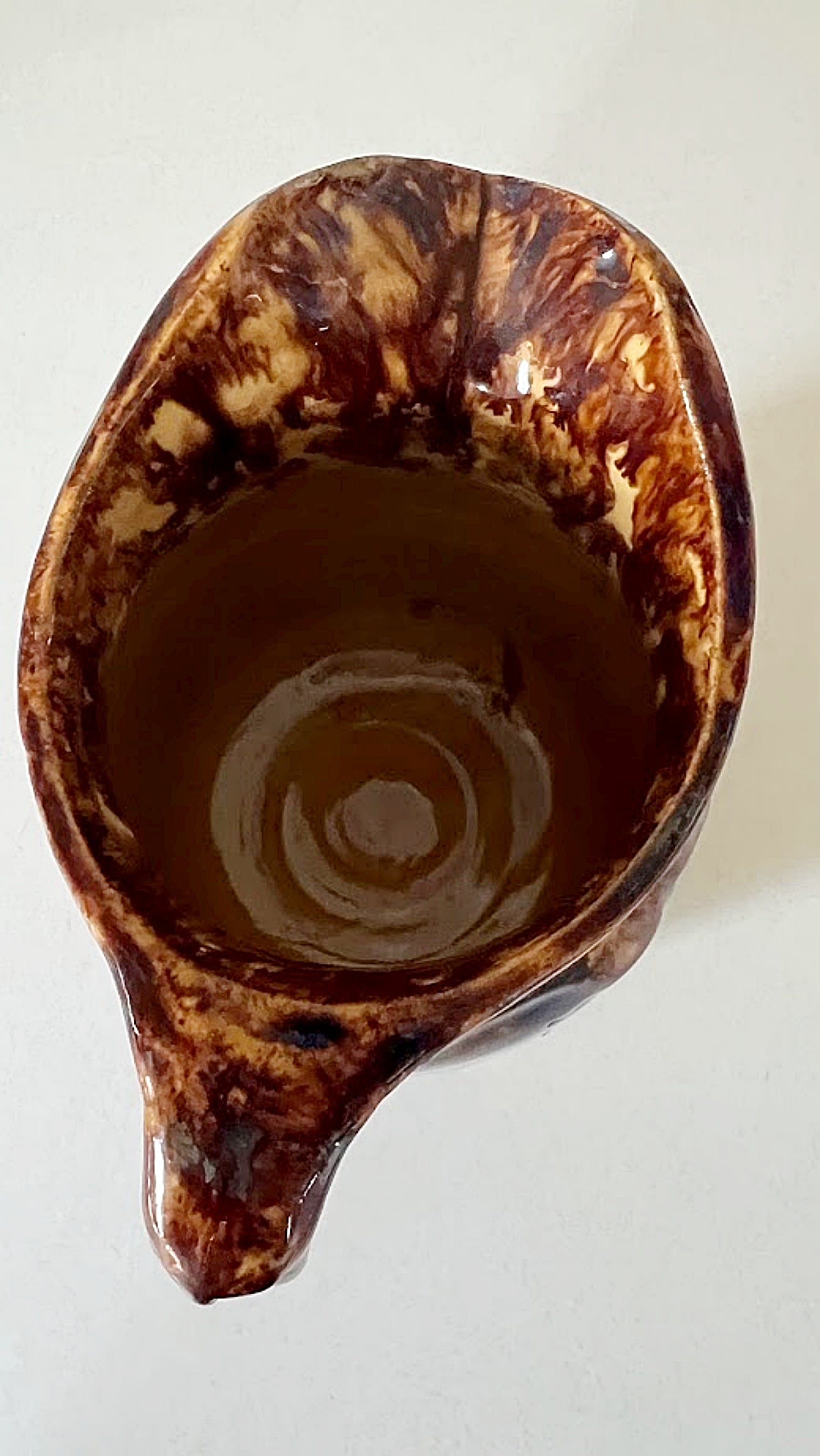 Rockingham Glaze Yellow Ware Antique Pitcher