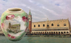 Italian Porcelain Souvenir Antique Vase of Palazzo Ducale