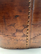 Norwegian Large Antique Bentwood Tine Box