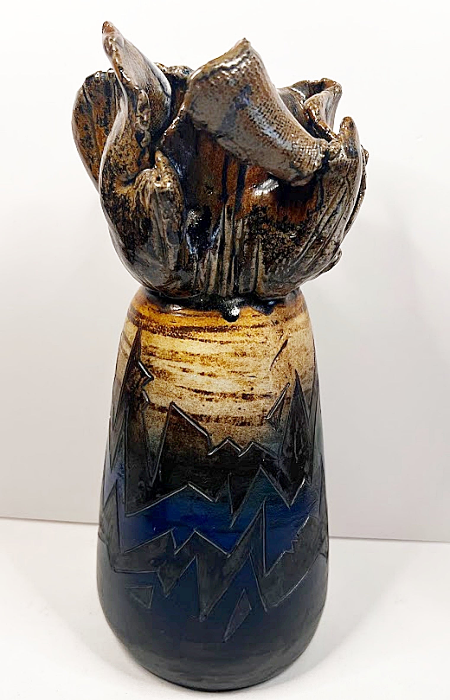 Flat Earth Clay Works Vases by Michael Schlyer