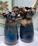 Flat Earth Clay Works Vases by Michael Schlyer