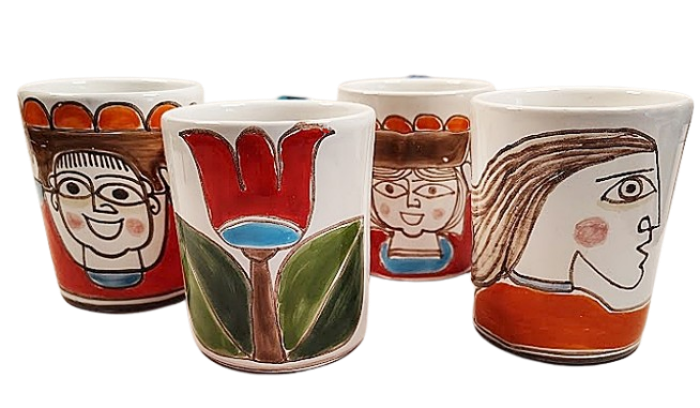 Italian Mugs by Susanna de Simone of La Fabbrica Della Ceramica