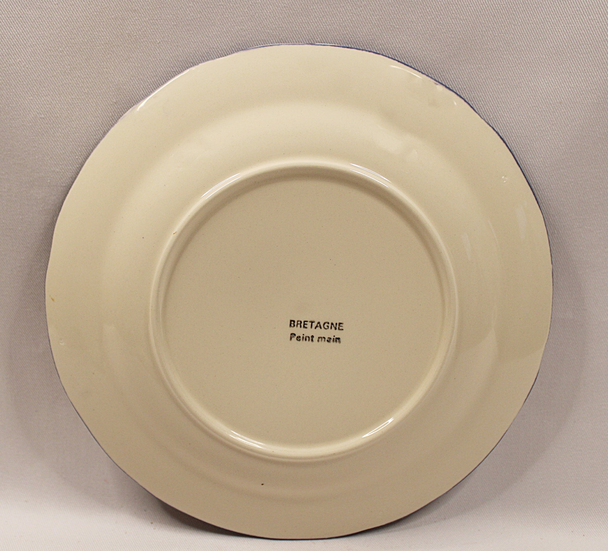 Eight  Rare Vintage French Faience Plates