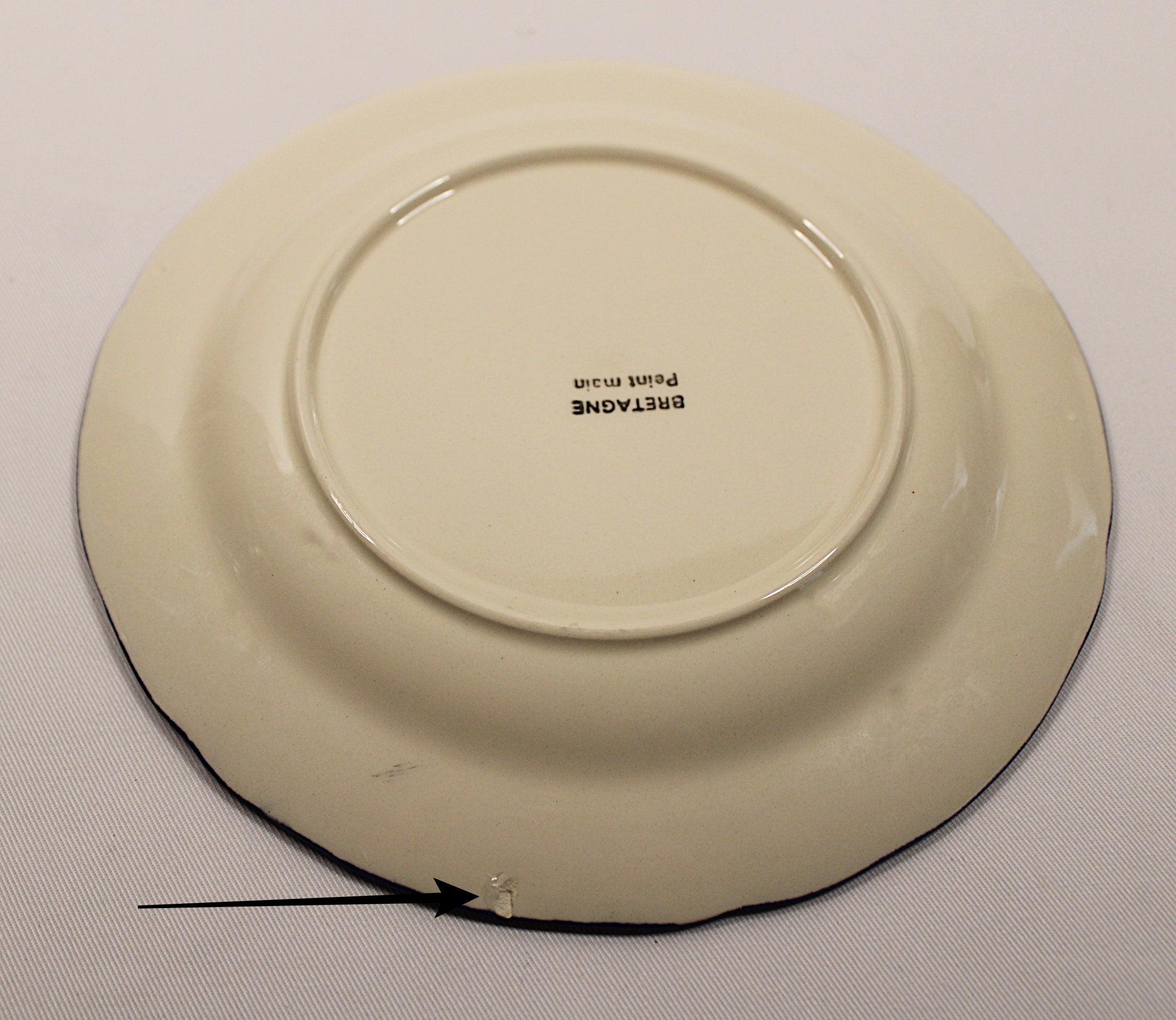 Eight  Rare Vintage French Faience Plates