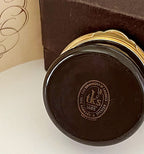 Vintage English Enameled Trinket Box, Oliver Cromwell Portrait