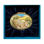 Leopard Motif Vintage Halcyon Days Box