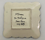 French Faience Trinket Dish by Saint-Jean de Bretagne