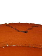 Vintage Redware Welcome Plate by Gris Pottery Dundee  Illinois