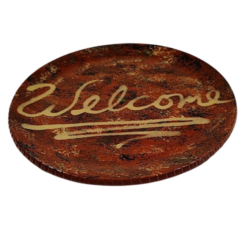 Gris Pottery Redware Plate Illinois