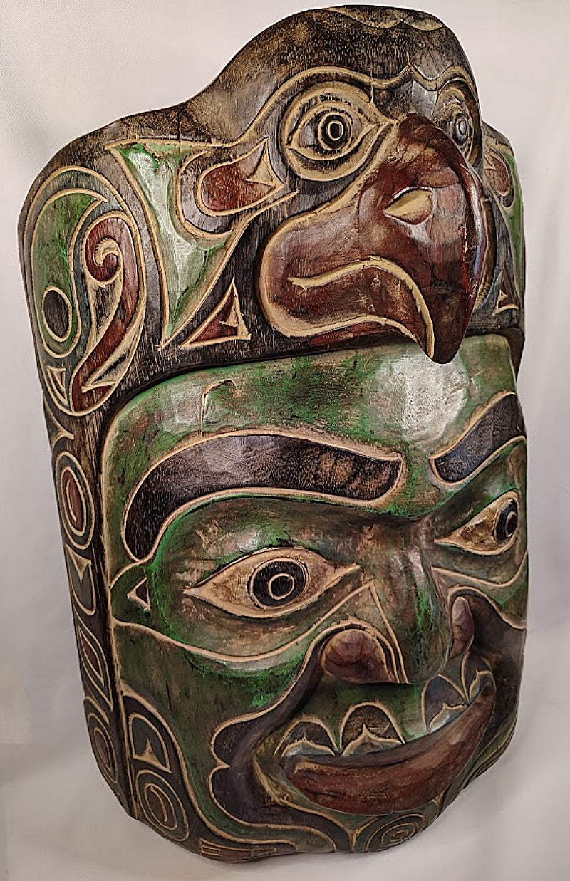Hand Carved Indonesian Wall Mask Large